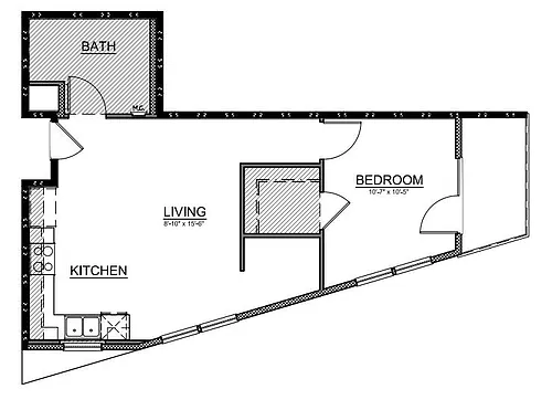 Floor plan 1 Bedroom