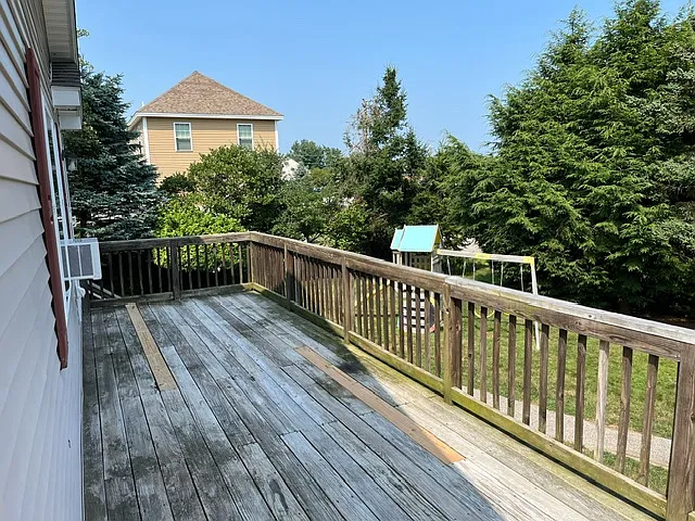 Large private deck