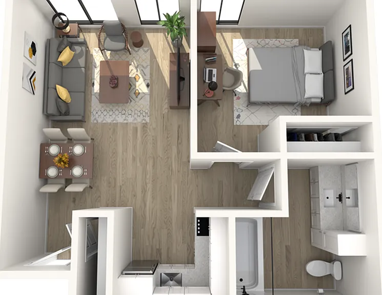 1 Bedroom | 1 Bathroom 1 Bedroom | 1 Bathroom