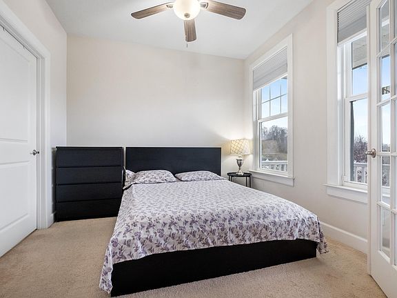 Office space on the main level, currently being used as a bedroom