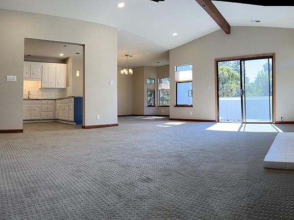 living room, kitchen and dining room