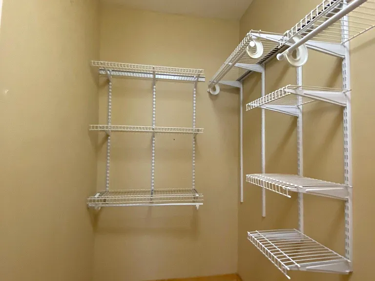 Closet in master bedroom.