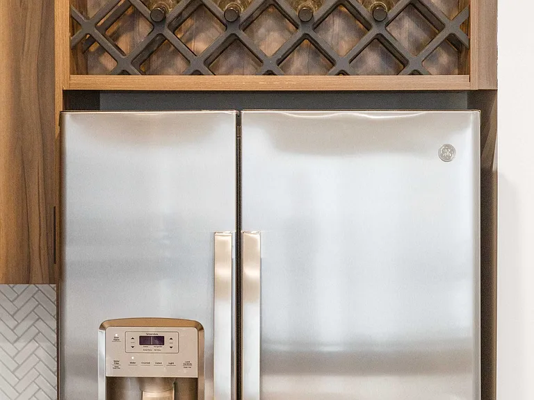 Oversized Refrigerators With Custom Wine Storage