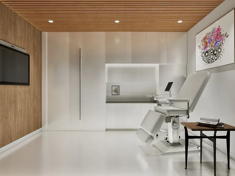 Telehealth Room Connect virtually with your doctor for check-ups, vitals, and appointments.