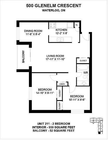 Floor plan 2 Bedroom