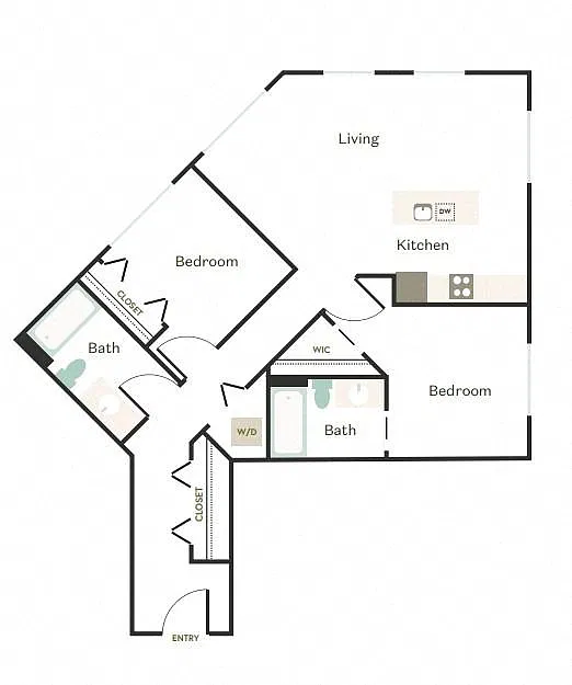 Floor plan 2X2 - F3