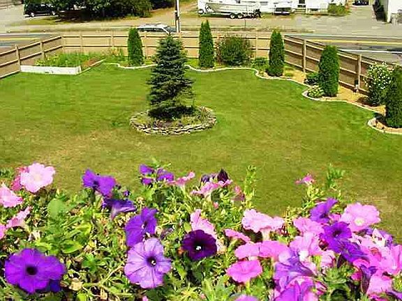 Fenced-In Private Yard, view from apt.