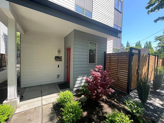 Main entrance with low maintenance yard