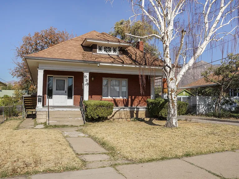 Street View: Recently Painted Wood Windows, Porch Columns & Trim, New Front Deck & Handsome Metal Railings and Matching Door, New Stairs & Sidewalk (Improvements postdate photo. No longer has tree. Must see, 
Vintage Excellence!