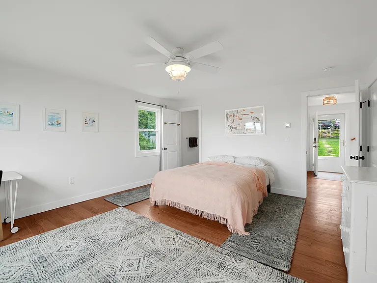Master bedroom with bathroom on first floor