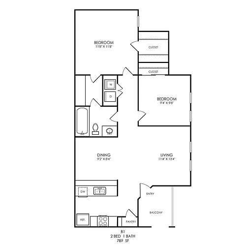 Floor plan B1 Classic