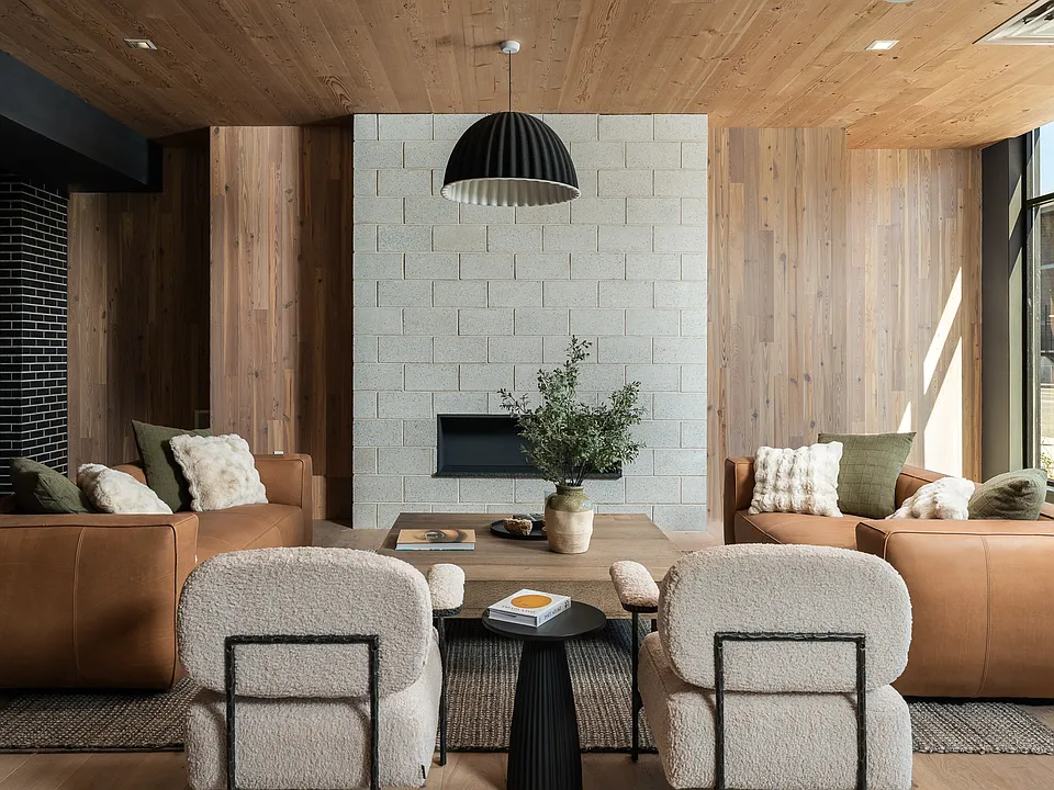 Resident Lounge Area & Fireplace