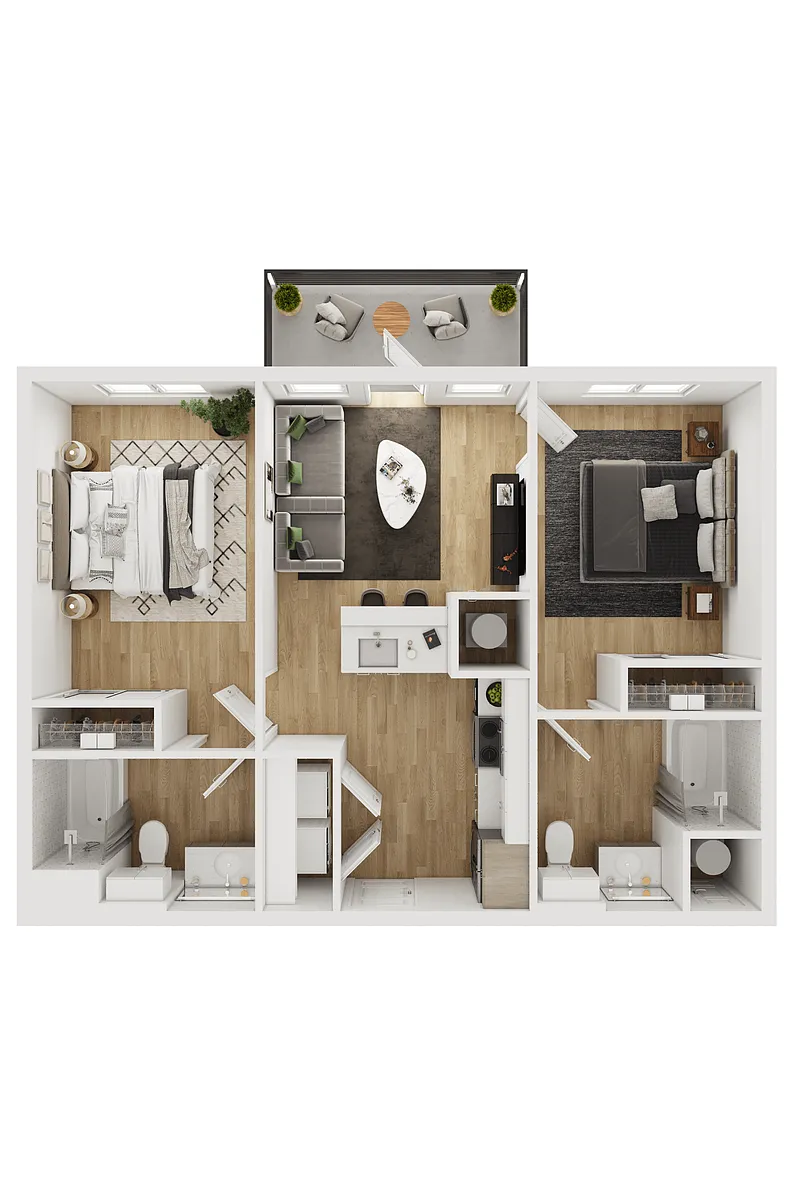 Floor plan B2 Accessible - 60% MFI (Eligibility Restrictions 