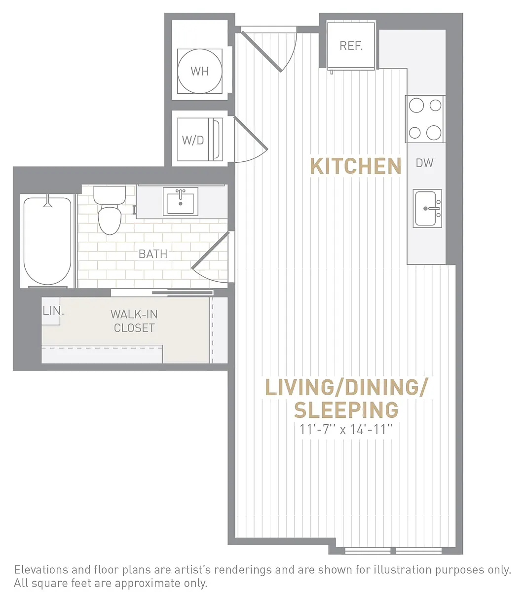 Floor plan Studio-S01a