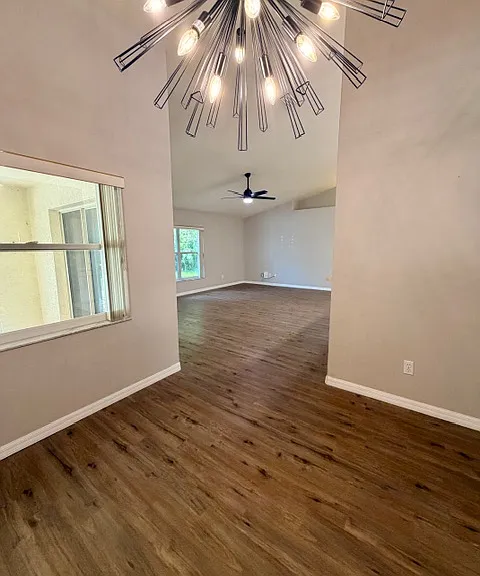 Dining room facing living room