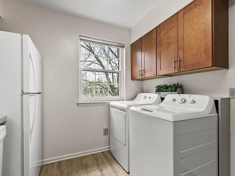 Full-size washer and dryer in each one-bedroom and two-bedroom floor plan