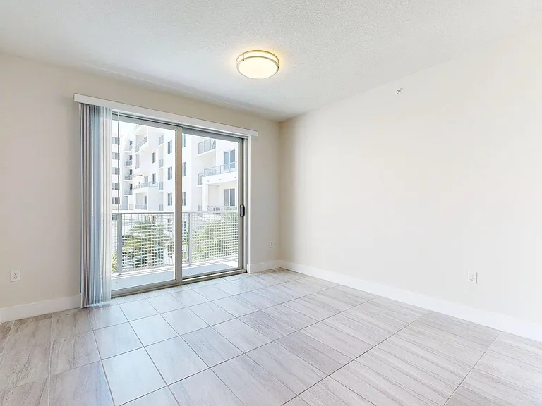 Apartment Living Room with Wood-Style Flooring.