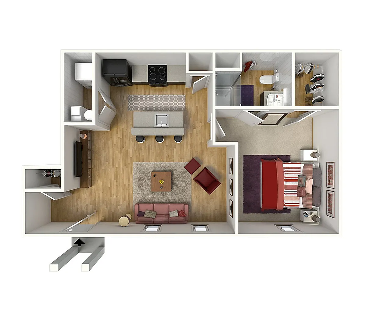 Floor plan Bentley Flat
