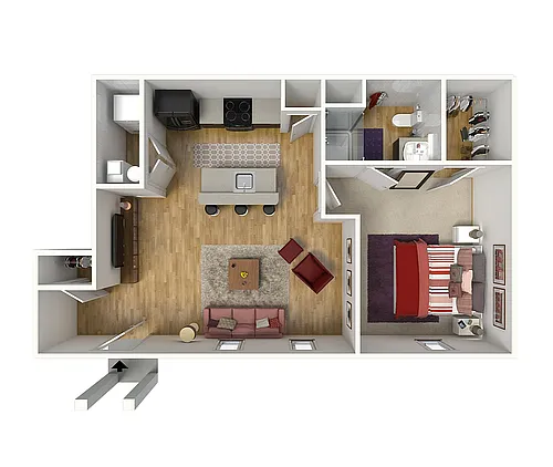 Floor plan Bentley Flat