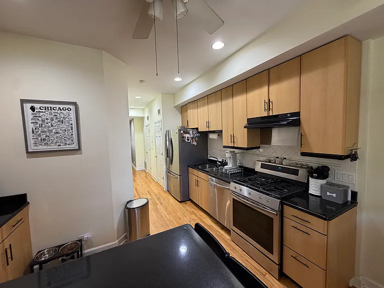 Kitchen with built in breakfast bar