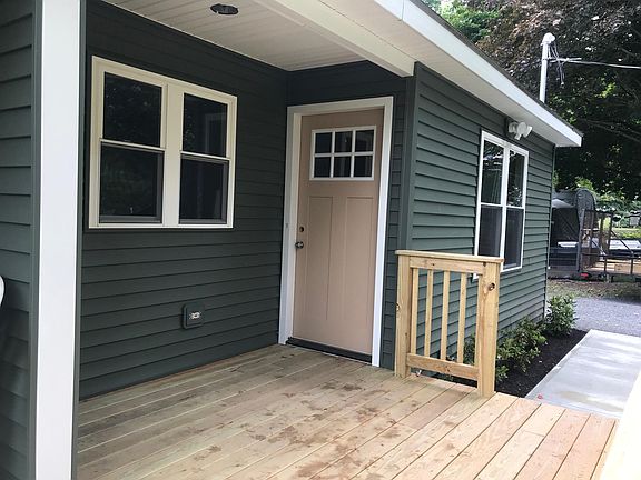 Each side has a private porch.