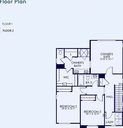 Plan 1 Floor Plan, Quick Move-In Home, Floor 2