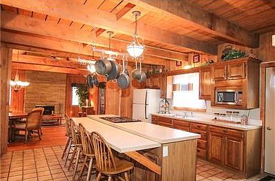 View of kitchen to Family Room