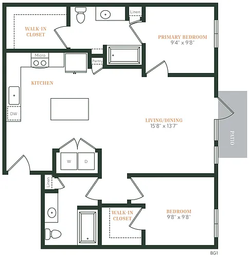 Floor plan B2A