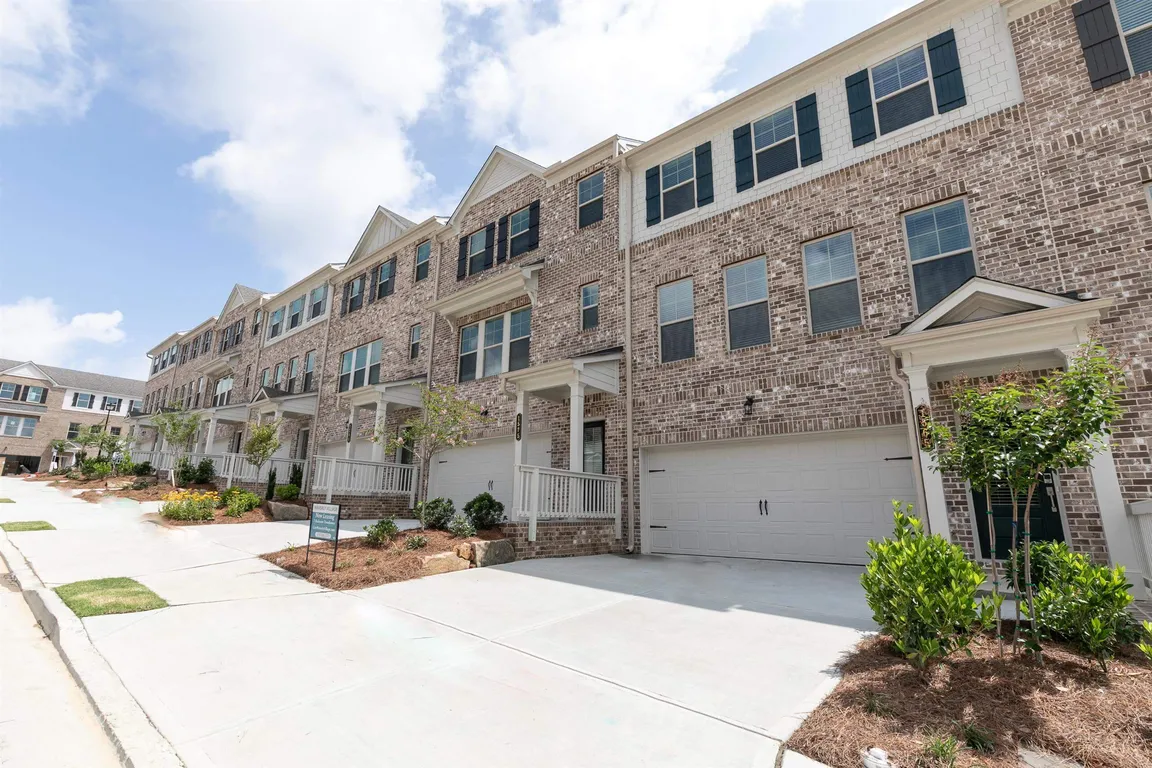 Stylish exterior of the Kingston townhomes.