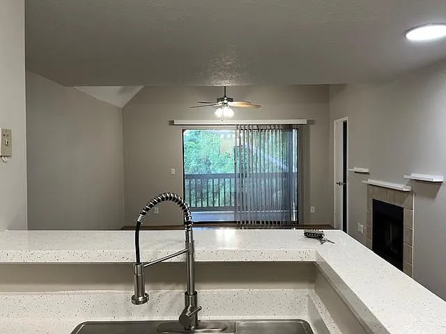 Kitchen overlooking great room
