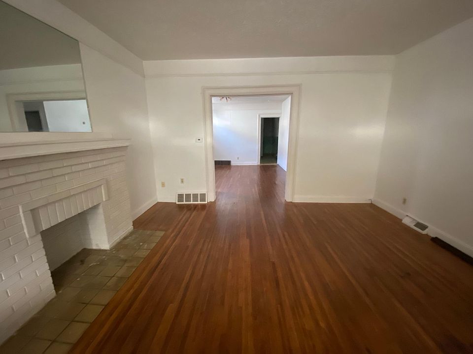 Living room and dining room