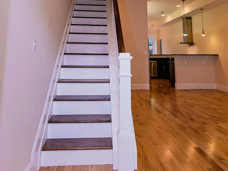 Stairs to second and third floors