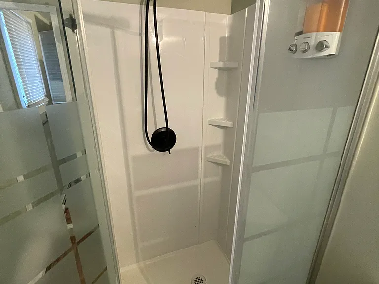 Downstairs bathroom shower
