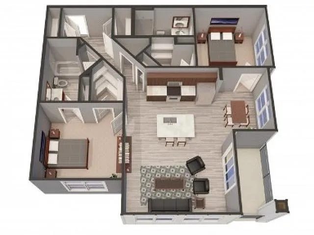 Floor plan 2B