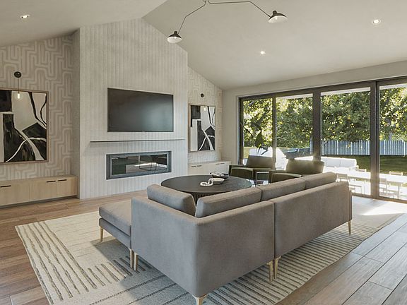 Hawthorn Living Room in Graphic Modern
