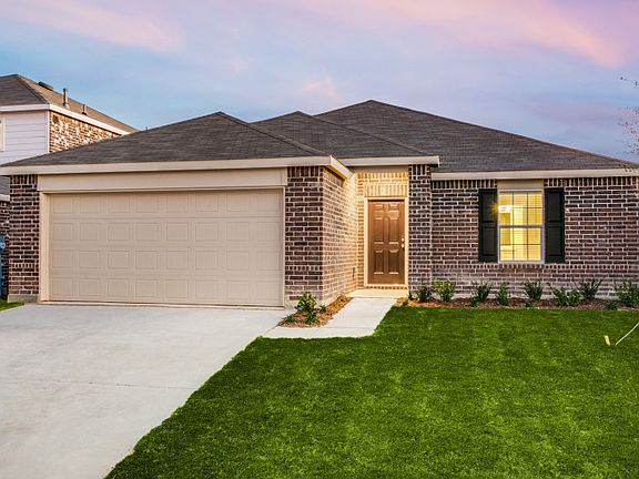 The Eastgate, a one-story home with 2 car garage, shown with Home Exterior N