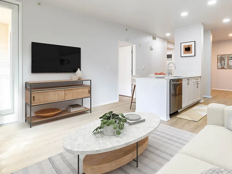 Living Room with Hard Surface Flooring