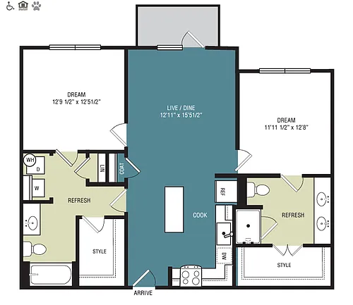 Floor plan B1