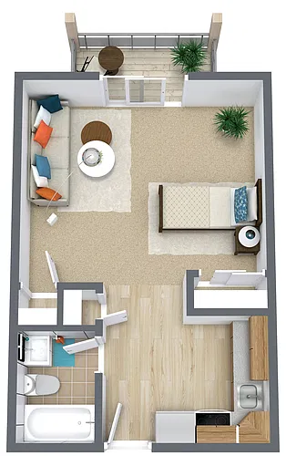 Floor plan Studio