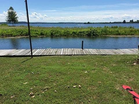 View of Sandy Pond from yard