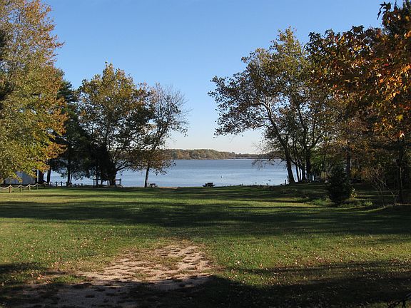 Community Beach and boat launch across the street