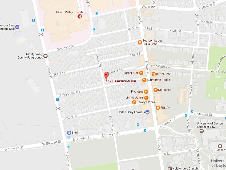 Map of surrounding area