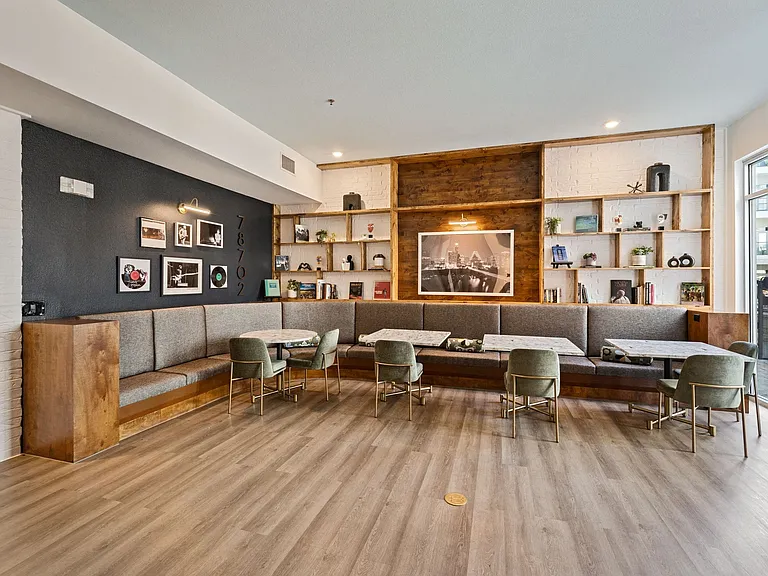 Clubroom/lounge with games, cafe-style seating, complimentary Wi-Fi and more!