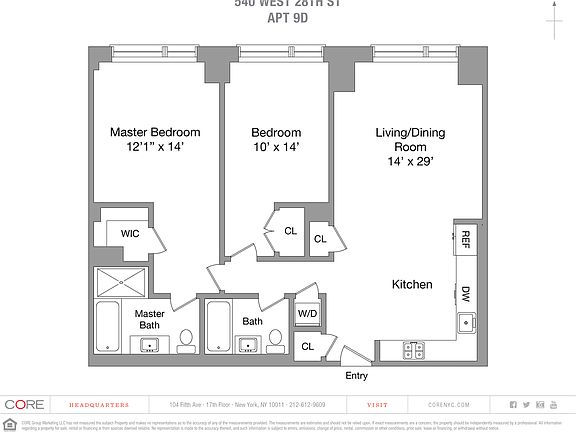 2nd image of 540 W 28th St APT 9D