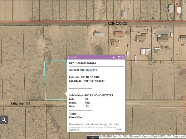Sub Rio Rancho Ests NE Lot 29, Rio Rancho, NM 87144