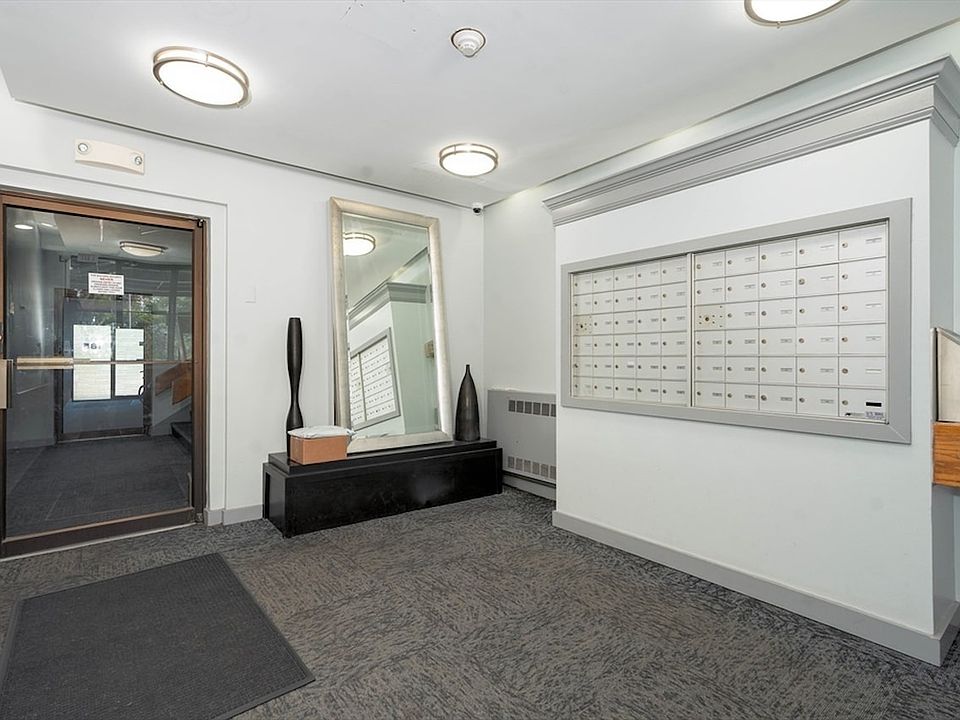 Mailboxes conveniently located next to the building entrance