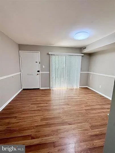 Dining room with hardwood floors