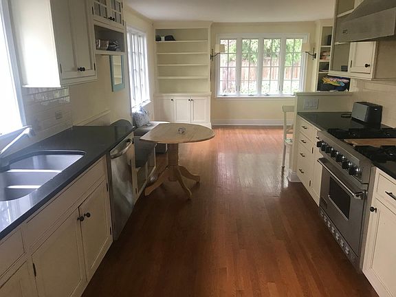 kitchen and family room