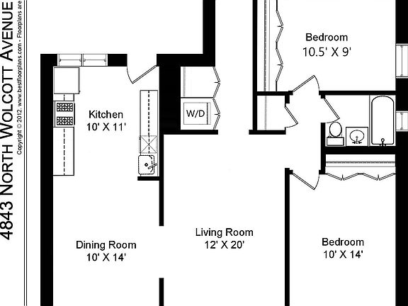 5th image of 4843 N Wolcott Ave APT 2A