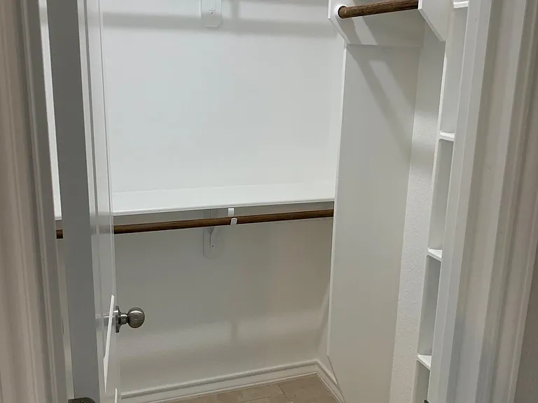 walk-in closet in master